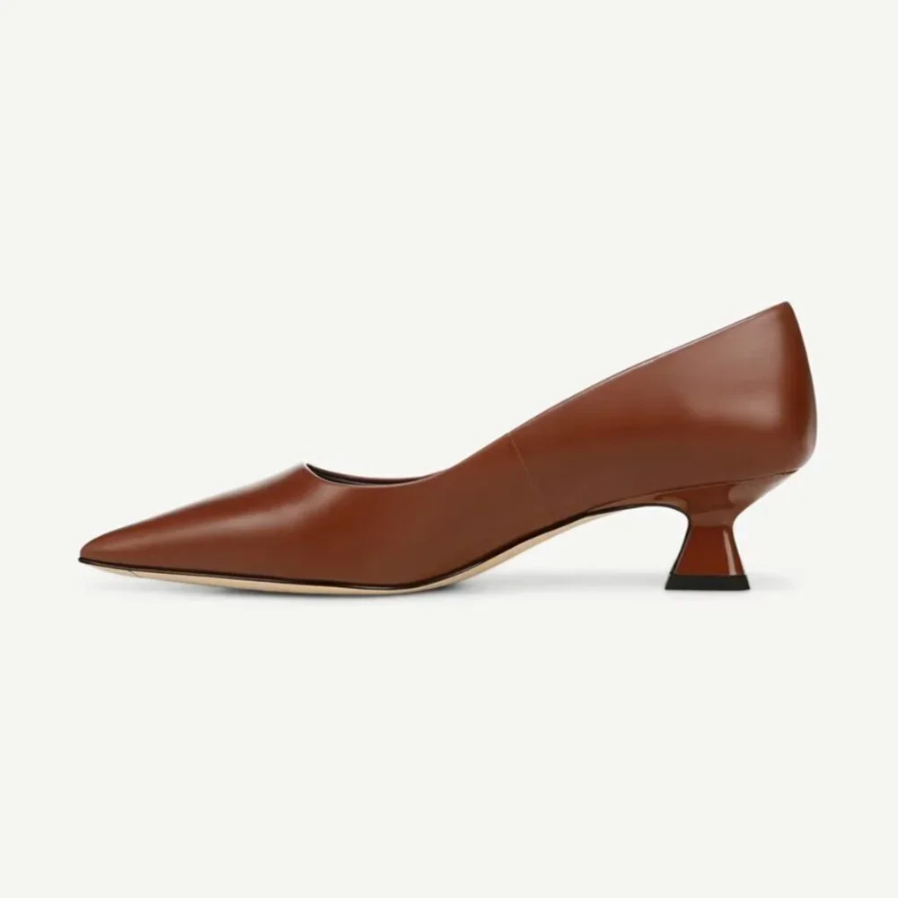 Franco Sarto Diva Leather Kitten Heel Pumps